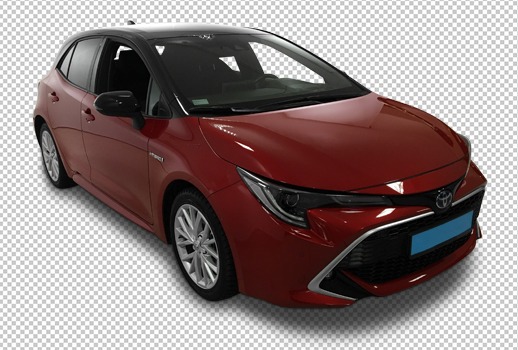 Car photo shadow with bg remove