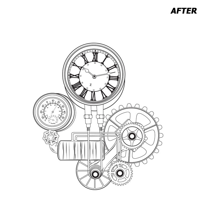 Vector line drawing service
