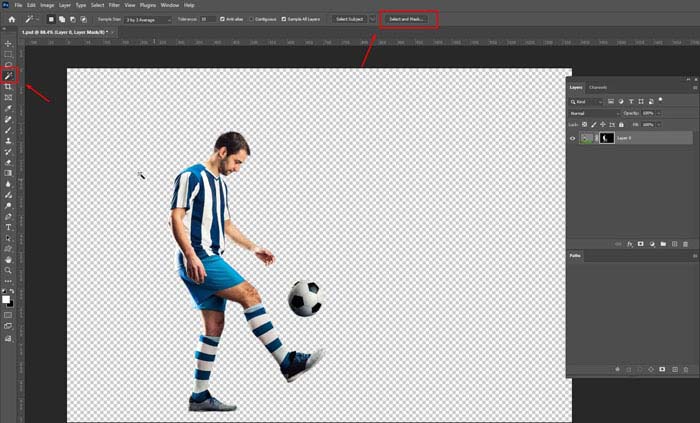 remove background Magic Wand Tool