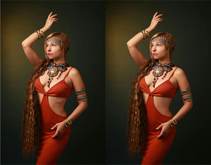 Photo retouching women photo