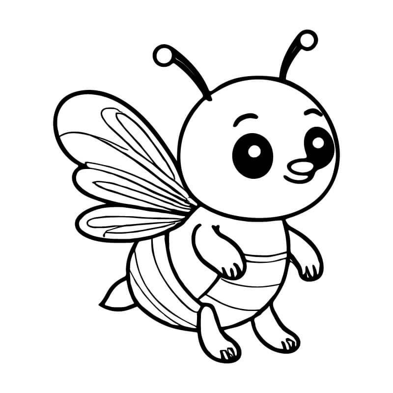 honey bee vector line drawing service