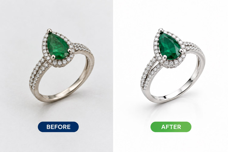 How to Edit Jewelry Photos Professionally: Complete Guide 2 Jewelry Colors With Hue, Saturation, and Vibrance